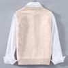 Men's  V-Neck  Thickened  Knitting  Sleeveless  Sweater  Vest