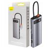 Hub 9W1 Baseus Metal Gleam Series, Usb-C To 3X Usb 3.0 + Hdmi + Usb-C Pd + Ethernet Rj45 + Microsd/Sd + Vga