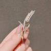 Wheat Ear Brooch for Women A High-end Niche and Unique Brooch with An Elegant Collar