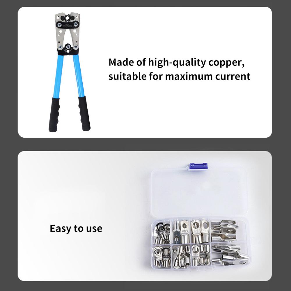 60 шт. в ассортименте, автомобильный медный кольцевой зажим, обжимной разъем для провода, клеммы для аккумулятора, голый кабель