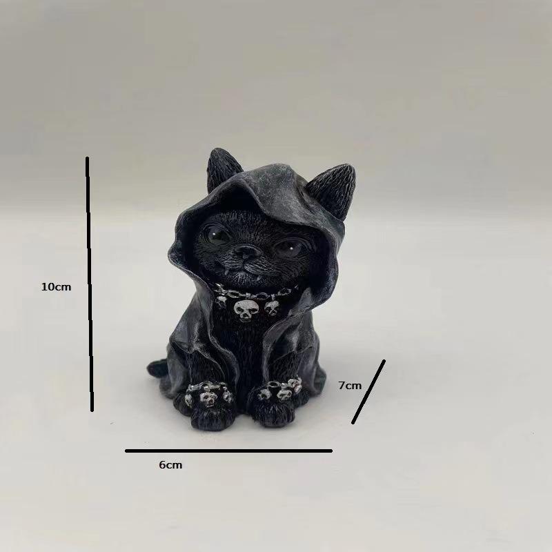Хэллоуин Ведьма Кот Черный Кот Смола Декоративный ЭлементДизайн Атмосферы Хэллоуина Декоративный Элемент