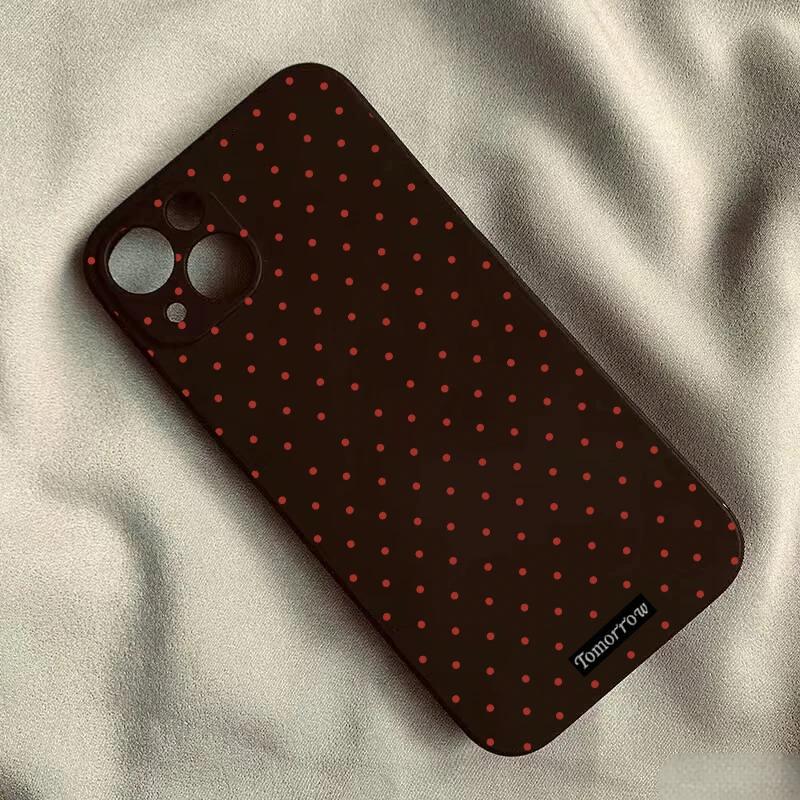 Маленький чехол для телефона в горошек для iPhone 17 Air 16 e 15 14 13 12 11 Pro Max Plus Mini SE 2020 2022 Ударопрочный чехол Fundas