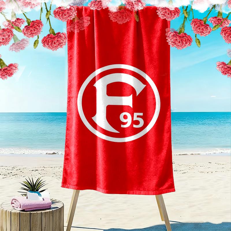 Fortuna Dsseldorf Print Beach Towel, Large Soft Quick Dry Towel for Beach Camping Swimming