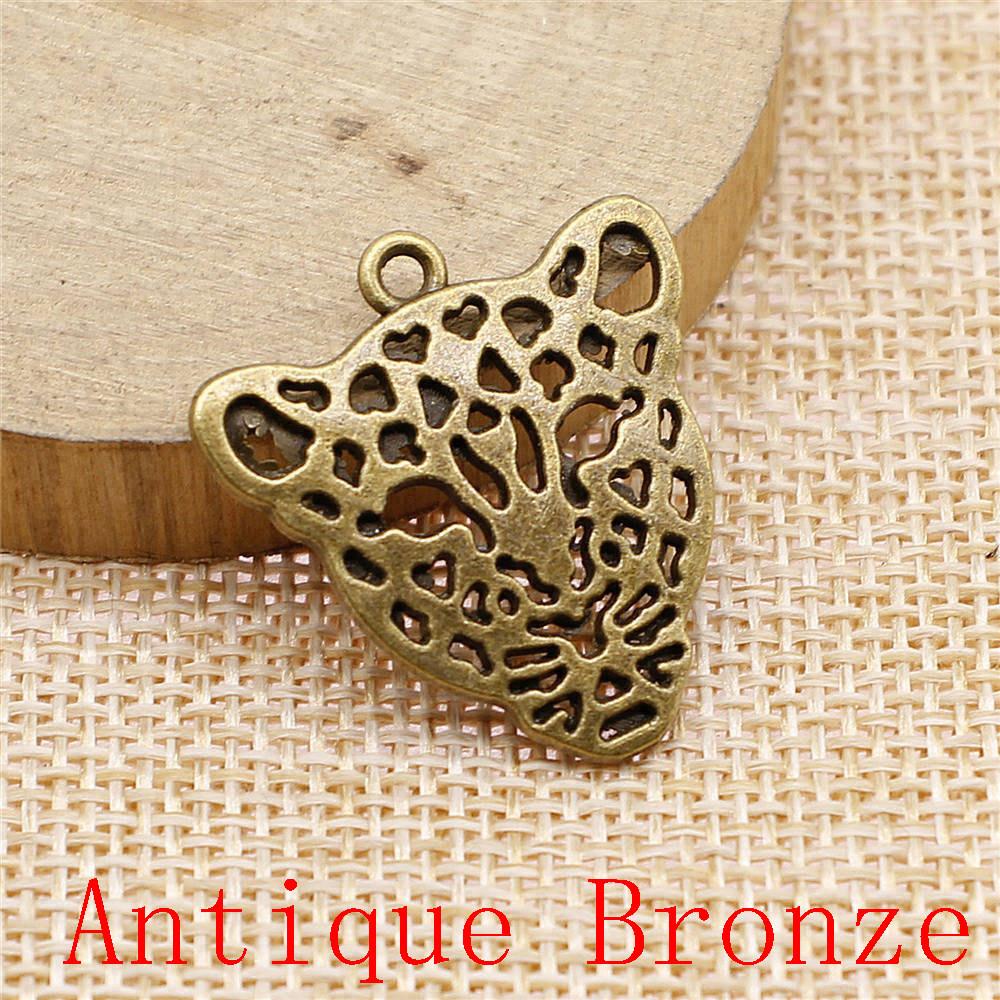 Tiger Lion Wolf Fox Charms Pendant For Bracelet Necklace Jewelry Making Craft Findings