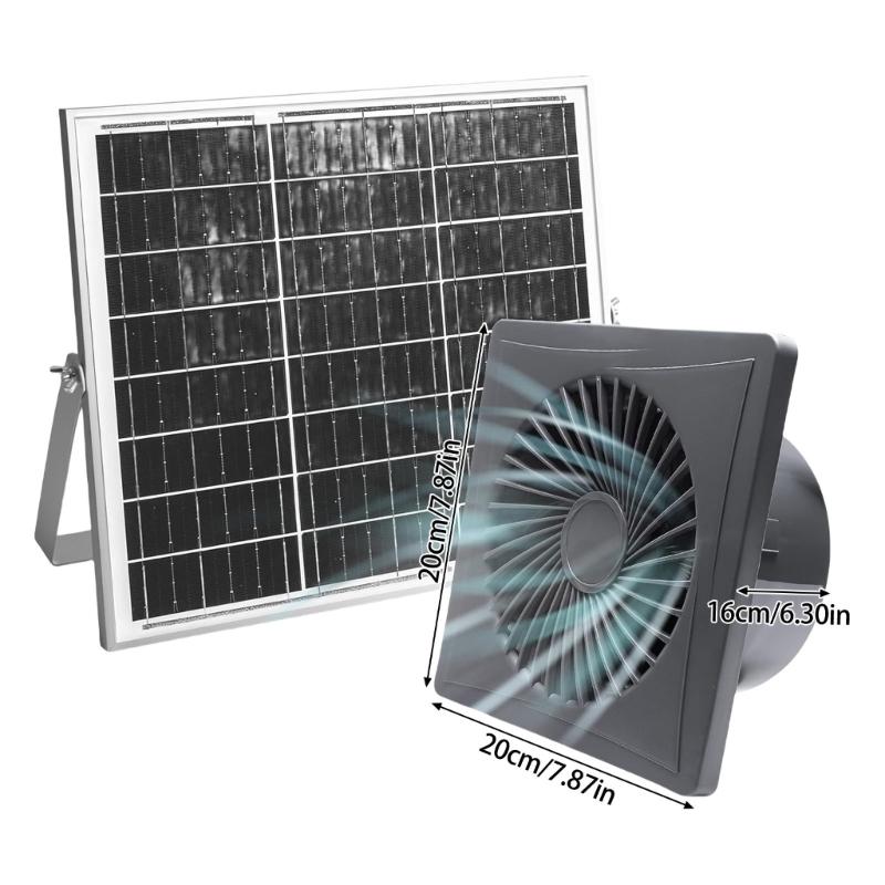 High Efficiency Solar Ventilation System Exhaust Fan 3W Outdoor Ventilation Solution for Greenhouses and Pet Shelters