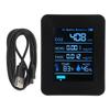 Air Quality Detector 5 In 1 Real Time Detect CO2 TVOC HCHO Temperature Humidity Monitor Portable Carbon Dioxide Meter