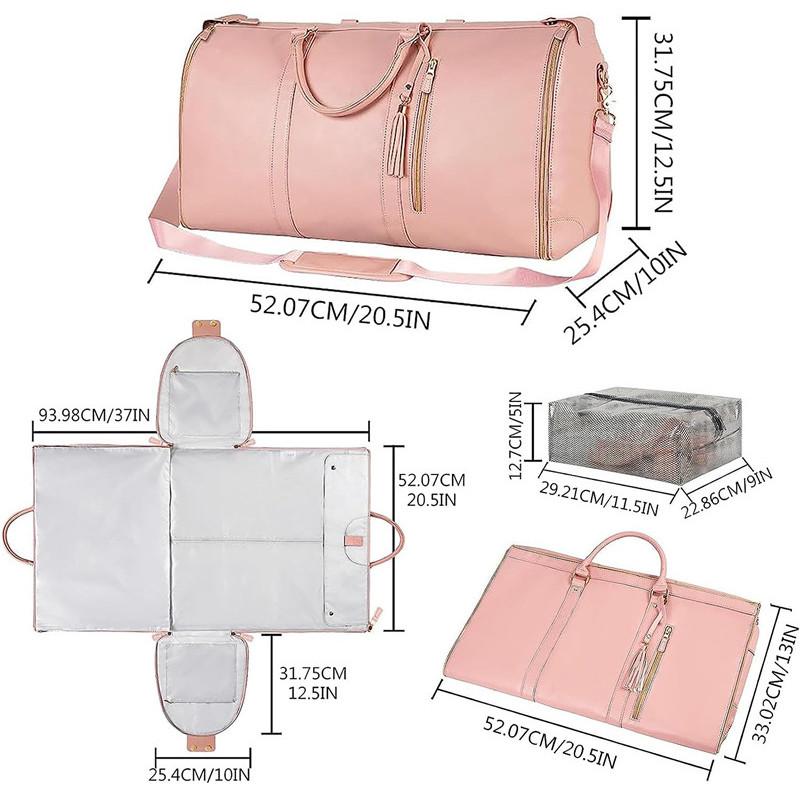 Большая емкость для ручной клади, сумка для одежды из искусственной кожи, спортивная сумка для женщин, водонепроницаемые сумки для одежды
