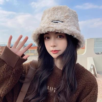 Рыбацкая шляпа осень и зима новая теплая с подкладкой сотня с панамой Tide Winter плюшевая пушистая женская шляпа