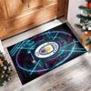 Фланелевый ковер с принтом Manchester City, нескользящий, мягкий, из полиэстера, для пола, декоративный коврик для спальни, гостиной, дивана