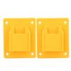 2PCs Suitable for Milwaukee M18 18v 20V Power Tool Machine Wall Shelf Fixing Devices Jaune