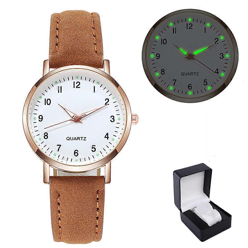 Ladies Watches Womens Small Quartz Analogue Wrist Watch Casual Leather