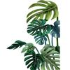 2 Sheets Green Leaf Plant Wall Stickers Living Room Bedroom Wall Decoration Stickers