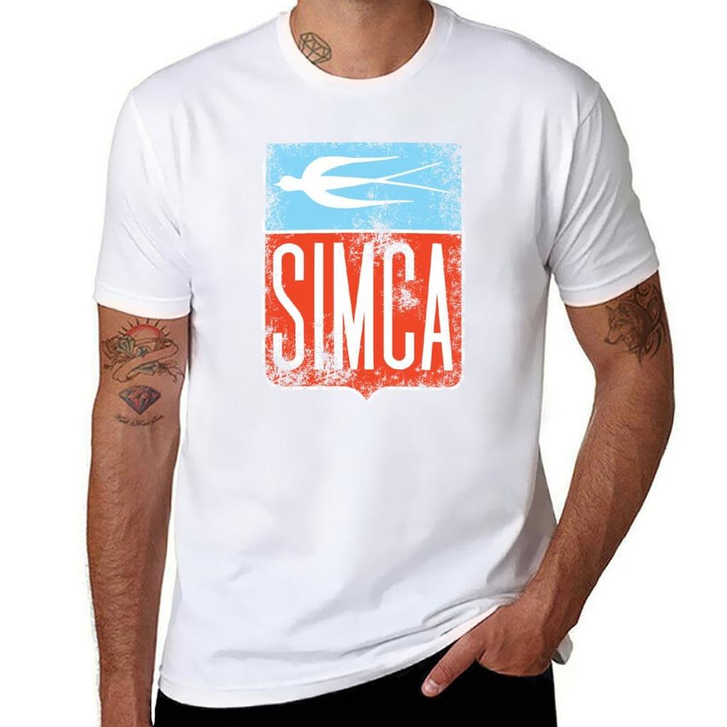 Vintage Simca Old Bird Emblem Tshirt Lightweight Running Tshirt