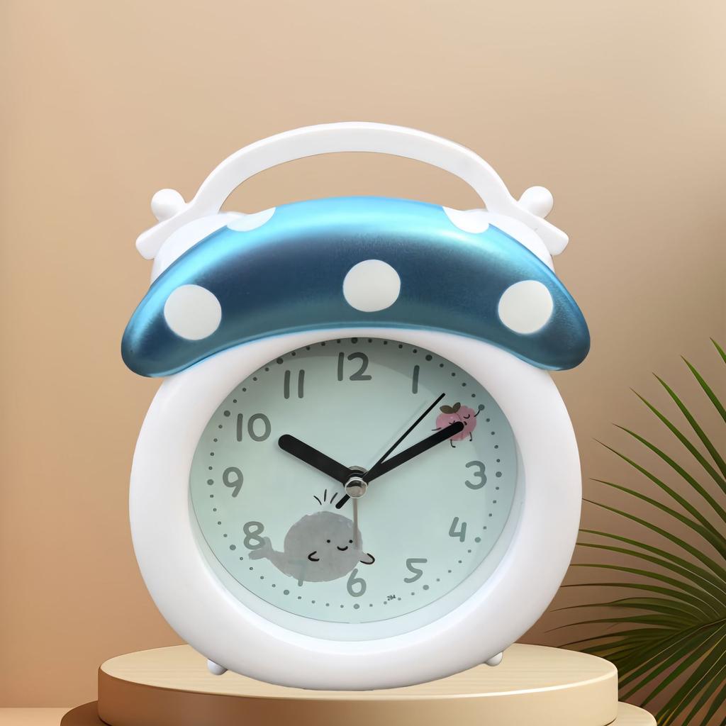 Creative Portable Alarm Clock Student Dormitory Wake Up Clock Super Sound Children's Bedroom Clock Ornament Desktop
