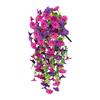 Artificial Hanging Flower Fake Plant Outdoor, Silk Morning Fake Flower