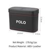 Car Push-Button Style Square Leather Multi Functional Organizer Box Trash Can For VW Polo CC Bora Golf Lavida Lamando Magotan QN9