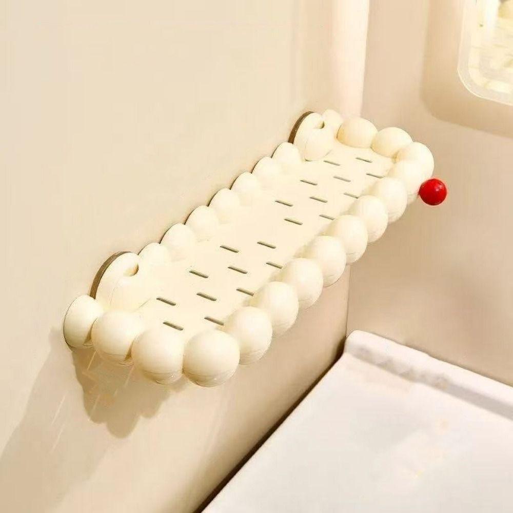 Plastic Wall Shower Shampoo Rack Punch Free Wall Display Shelf Bathroom Shelves Bathroom