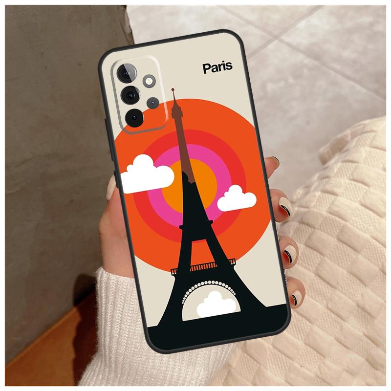 London Roma New York Countries Art For Samsung Galaxy A15 A35 A55 A32 A12 A22 A52 A06 A54 A34 A14 A56 A36 A26 A16 A13 A53 Case