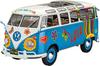 German Revell Volkswagen T1 Samba Bus Flower Power Plastic Model 07050 1/24