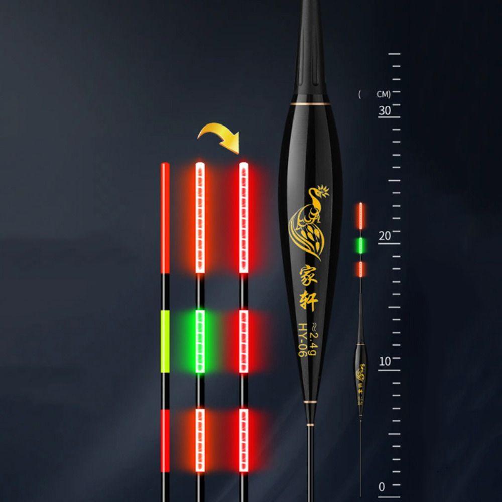 Long Tail Electronic Fishing Float 2 Light Rock Fishing Floats New Light Float  Night Fishing