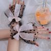 1 Pair Nail Art Tulle Photo Bow Glove Fake Pleated Cuff Manicure Photography Props Nail Tips Display Sleeve  Accessories