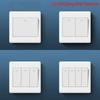 Home Accessories Wall Light Switch Panel with Fluorescent Indicator Light 1/2/3/4 Gang