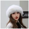 Шапка зимняя новая утолщенная теплая искусственный мех мода простой берет принцесса шапка имитация норки монгольская шапка женская шапка