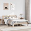 VidaXL Bed Frames with Headboard 160x200 Cm Solid Pine Wood, Bed, Bedroom Furniture, Wooden Bed, Bed 3306792
