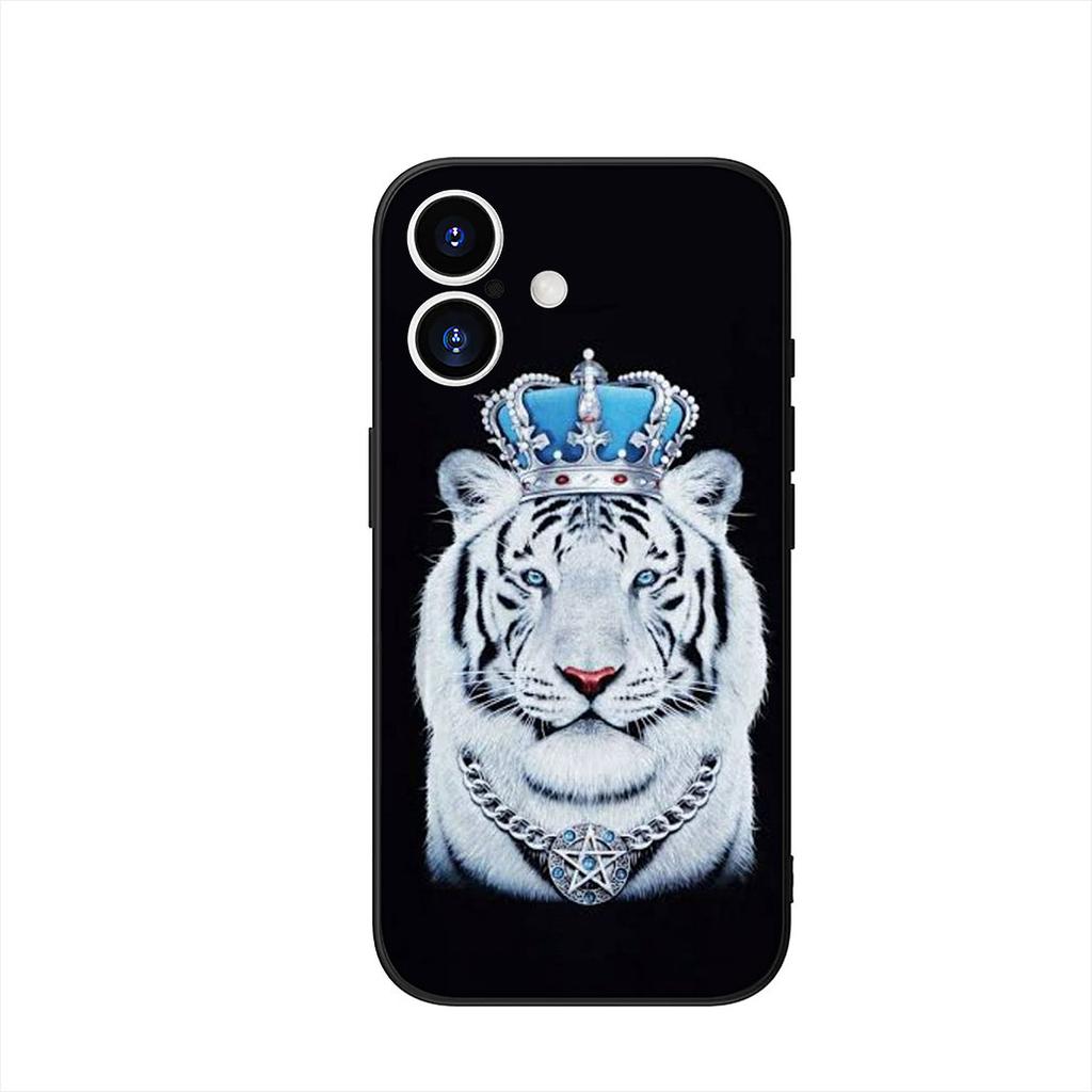 Чехол для телефона Apple iPhone 17 16 15 11 Pro XS Max XR 6 7 8 Plus + SE 2020 5 16E Чехол Тигр Животное Корпус