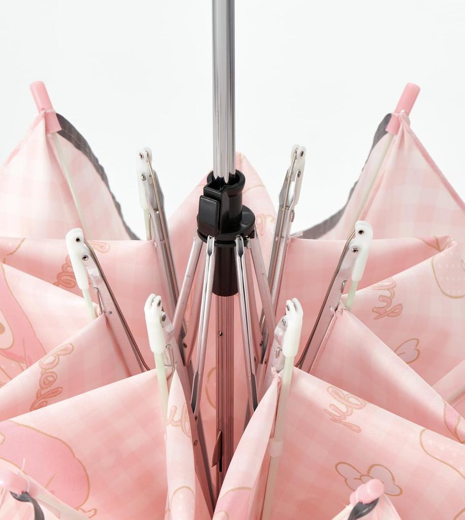 Складной зонт-скейтер 55 см с сумкой для хранения и именной биркой для детей Sanrio My Melody Big Ribbon Girl UBOT55C