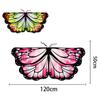 Cute Chiffon Butterfly Cape Dressing Up Costume Butterfly Wings Shawl Party Props Wing Cloak Kids