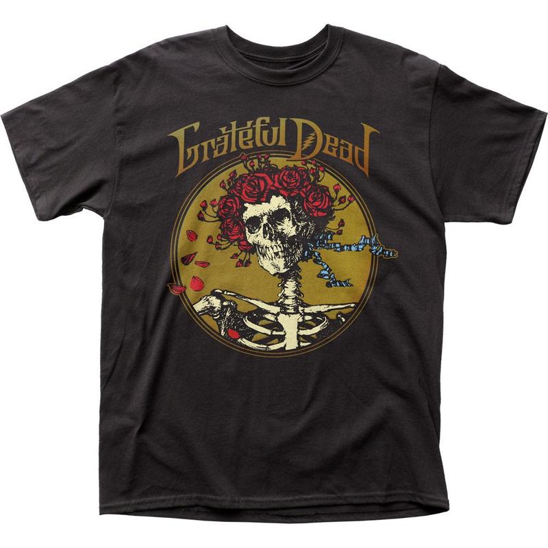 Grateful Dead Grateful Skull Unisex T-shirt Music Classic Band Tee New Black Graphic Tee