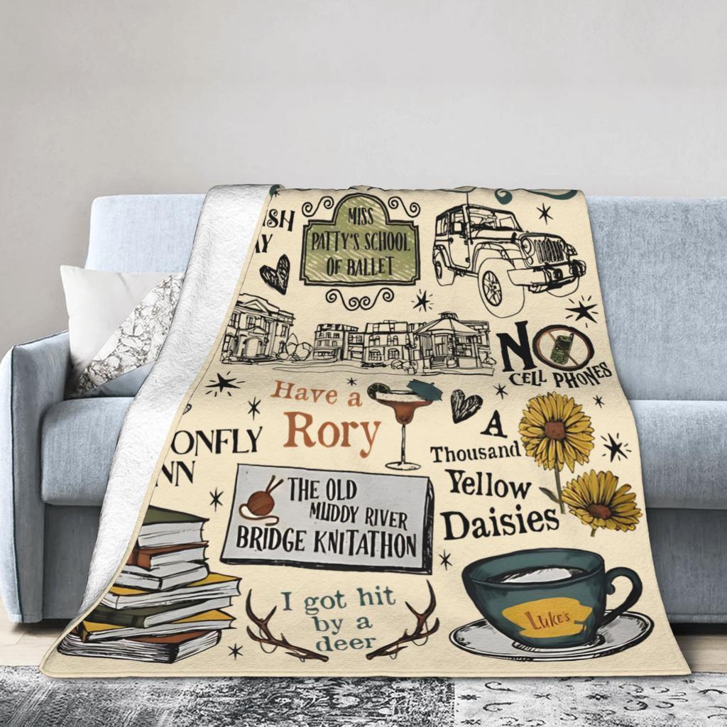 Gilmore Girls Blankets Flannel Spring Autumn Multi-function Warm Throw Blanket for Bedding Outdoor Quilt