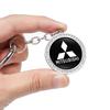Diamond Car Key Ring Key Chain Auto Accessories For Mitsubishi Lancer Ralliart ASX Mirage Pajero Xpander Attrage L200 Eclipse