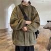 Мужской модный костюм-тройка: Осенне-зимняя замшевая куртка, хлопковое пальто, повседневный студенческий наряд