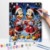 Disney Рождественский набор для масляной живописи Микки и Минни Декор стены для дома и спальни Ручная работа Подарок Художественные поделки Праздничные принадлежности для рисования