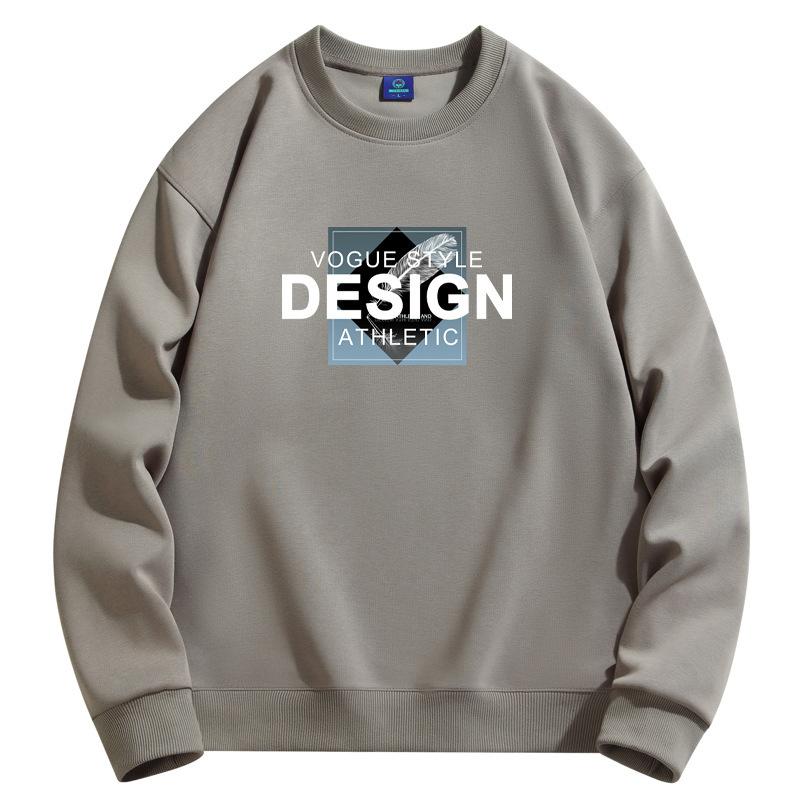 Дизайнерский узор, мужская толстовка с круглым вырезом, модная повседневная толстовка с длинным рукавом, большого размера