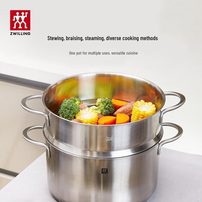 Zwilling Супница из нержавеющей стали Nova Plus 24 см с пароваркой