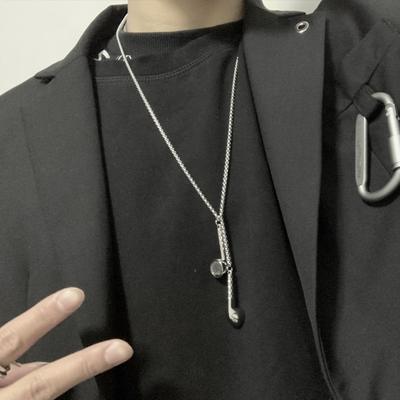 Ожерелье в форме наушников Ins Style Прохладный надувной хип-хоп Крутой свитер Свитер-цепочка Ожерелье из сплава Модное