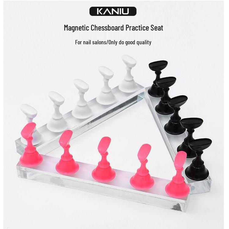 Прозрачная акриловая подставка для демонстрации нейл-арта в японском стиле с магнитной основой