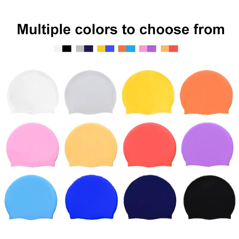 CAP200 55g Custom Pattern Printing Swimming Cap Custom Logo No Odor Silicone Logo Printing OEM Swim Cap Factory Price