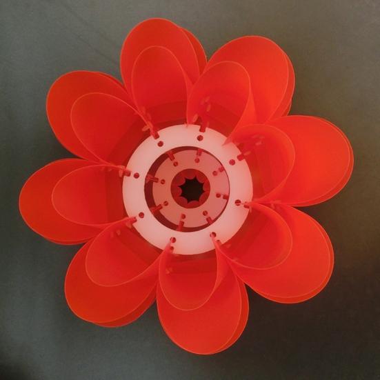 DIY 5-слойный абажур в форме лотоса, потолочный светильник, подвесной светильник, пластиковая крышка, домашний декор