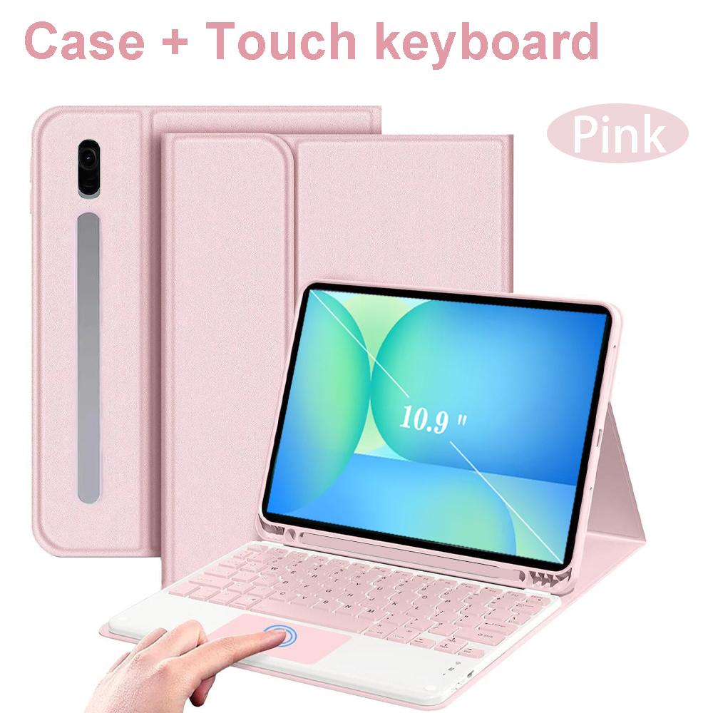 Чехол для Samsung Tab S10 FE 10,9 дюйма, Чехол-клавиатура Bluetooth для Galaxy Tab S10 FE 10,9 SM-X520/X526/X526B