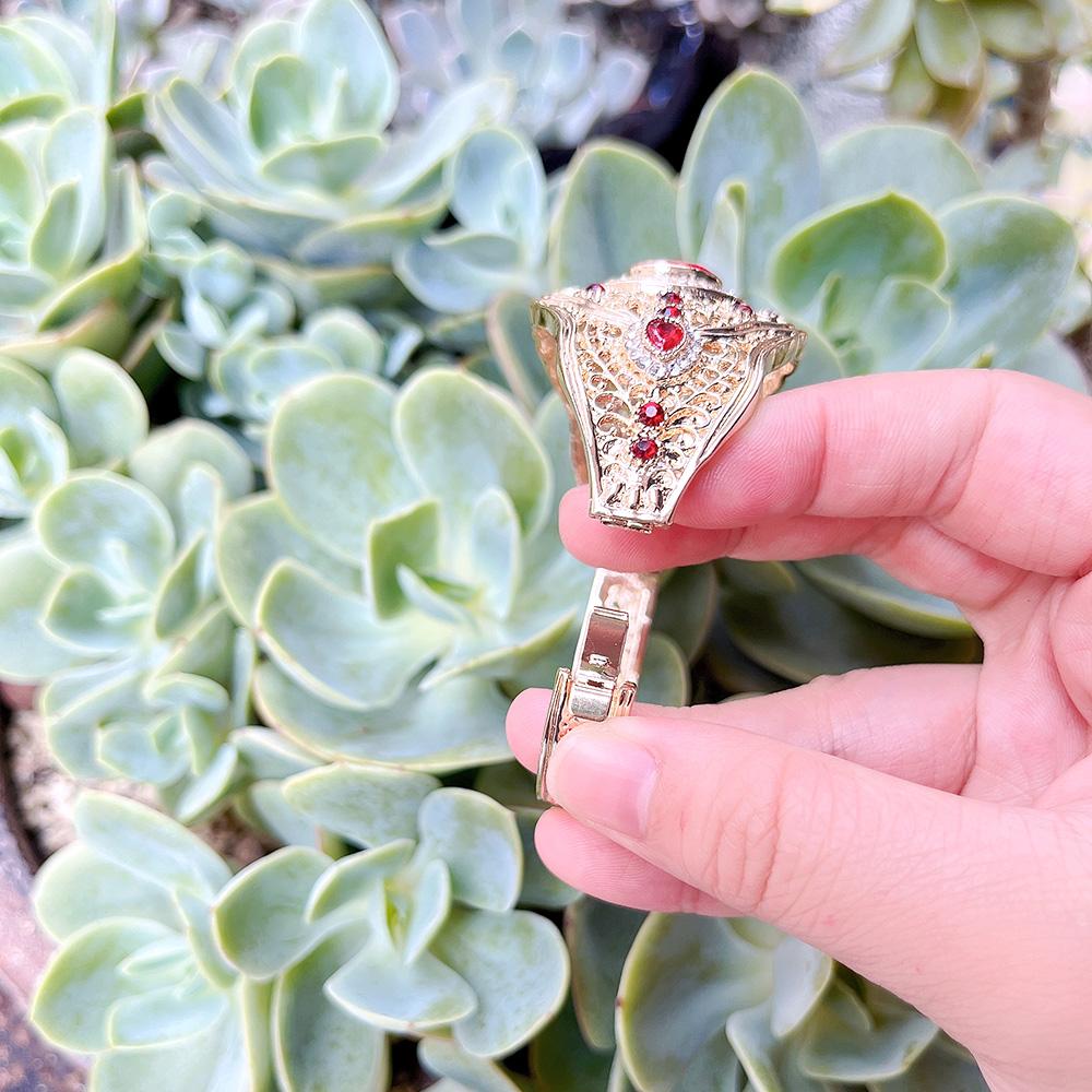 Шикарный женский браслет золотого цвета с цветком, браслет с кристаллами для невесты, свадебный ювелирный подарок