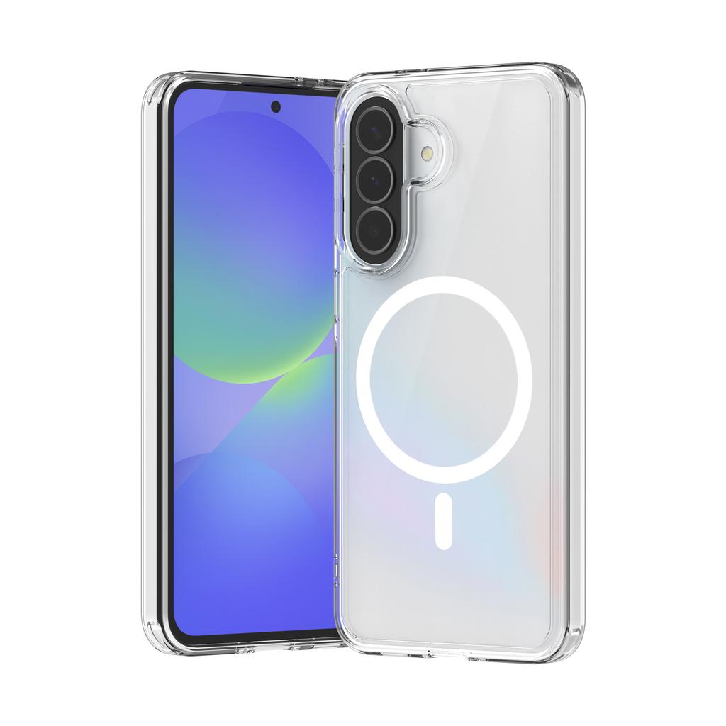 Подходит для Samsung A27 прозрачный магнитный чехол для мобильного телефона A57/A37 Bayer анти-желтый tpu + pc противоударный два в одном A17