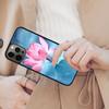 Магнитный чехол для телефона с цветком лотоса для APPLE iPhone 17 Air 16 14 13 12 Pro Max 15 Plus Беспроводная зарядка С чехлом MagSafe