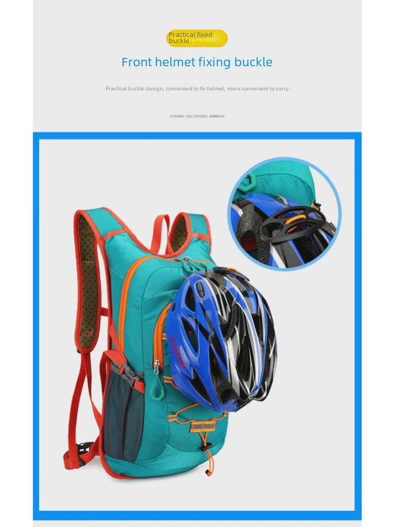 2024 Водонепроницаемый вместительный рюкзак для велоспорта - износостойкий полиэстер для занятий спортом на открытом воздухе