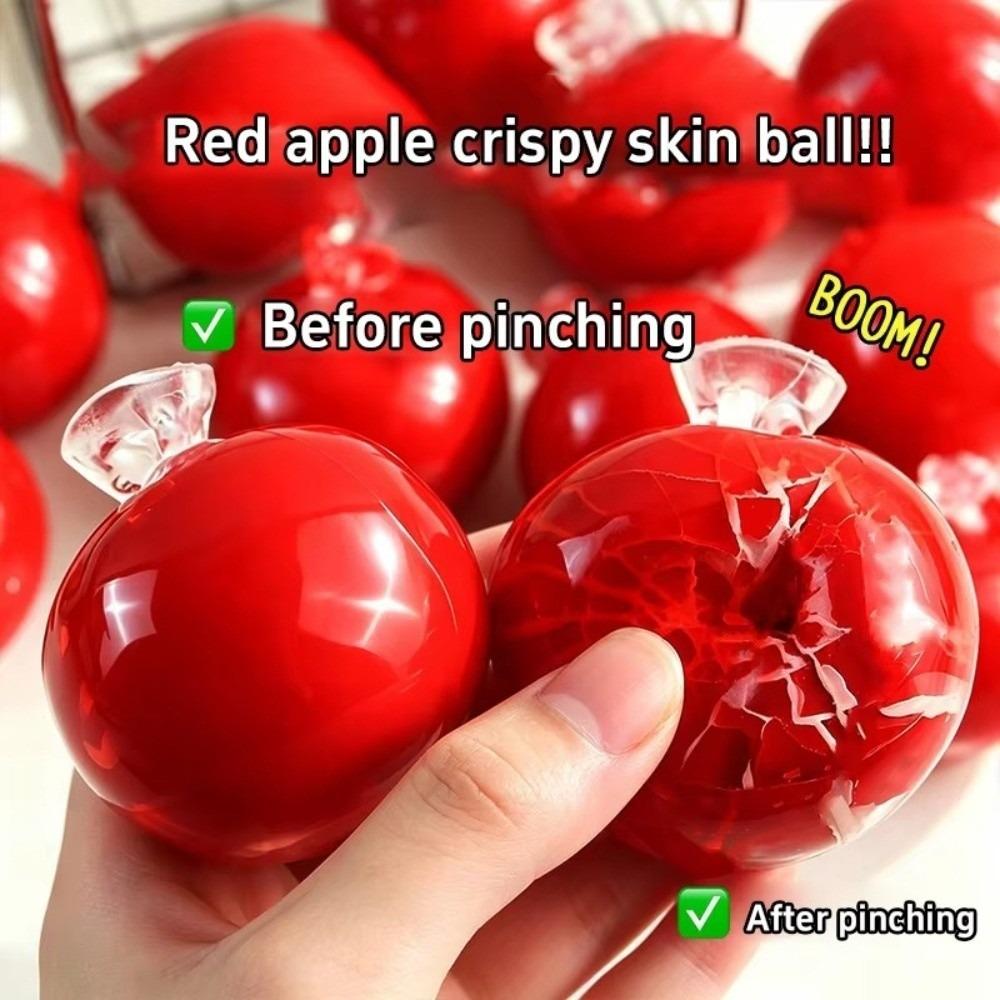 Slow Rebound Fruit Slush Squishy Toy Soft Texture Crispy Skin Ball Crunchy Sound Toy Adult Gift
