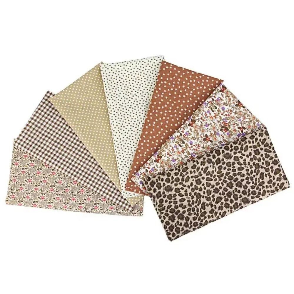 7Pcs/set 50x50cm Cotton Fabric Stash Colorful Patchwork Cotton Fabric Handmade Accessories