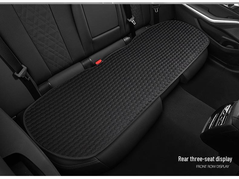 Linen Car Seat Cushion with Backrest for All Seasons